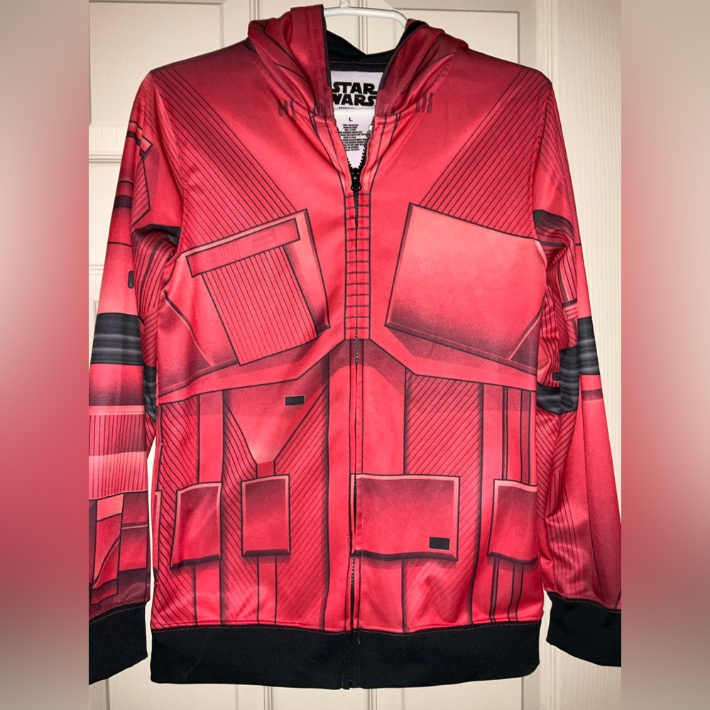 Star Wars Red Sith Trooper Hoodie Jacket - Youth  Size Large